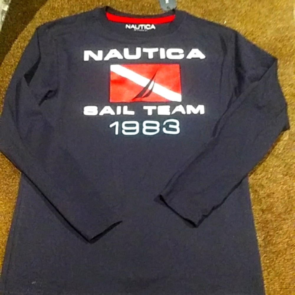 Boys Nautica long sleeve shirt size 10-12